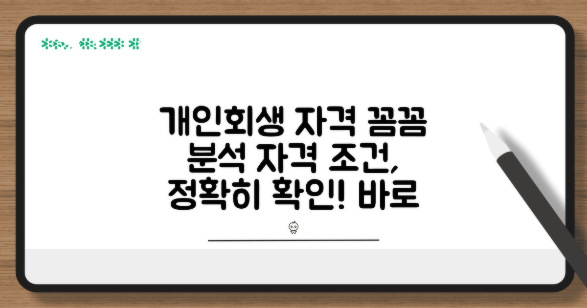 개인회생 신청 자격 조건 분석