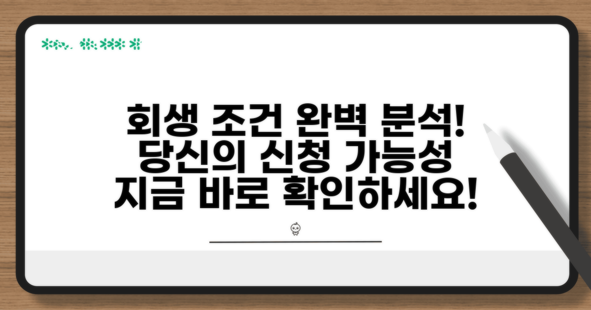 회생 신청 조건 완벽 분석