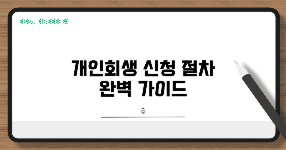 개인회생 신청 절차 상세 안내