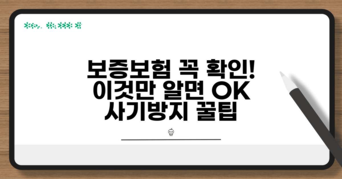 보증보험 가입 시 주의점