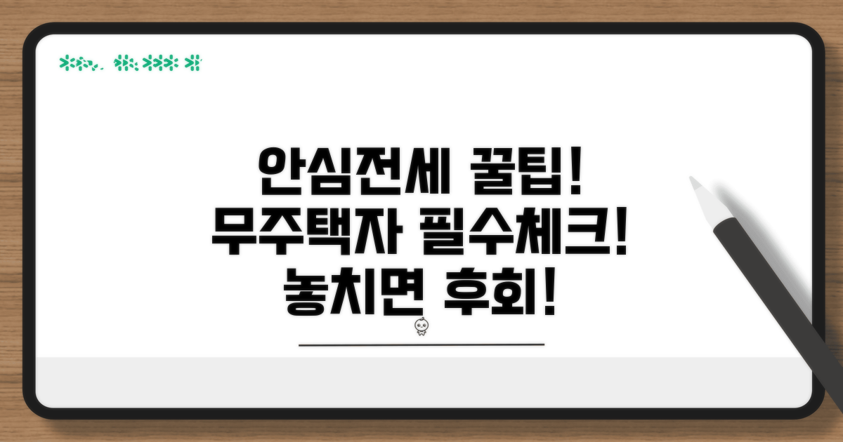 안심전세, 무주택자 필수 체크리스트