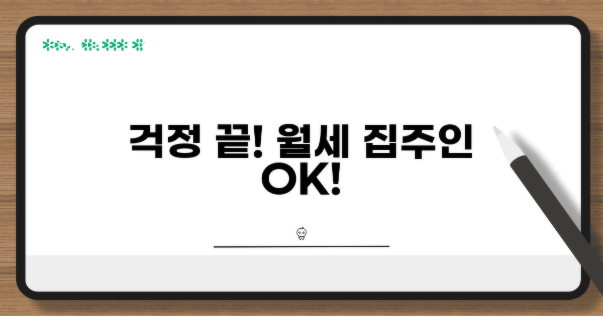 월세, 집주인 동의 걱정 끝!