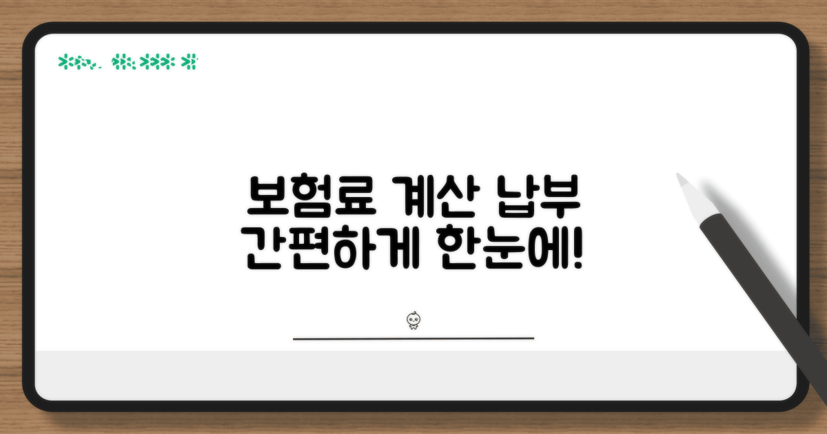 보험료 계산 및 납부 방법