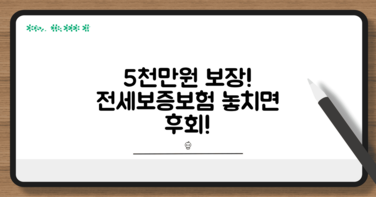 전세보증보험, 5천만원 보장 핵심