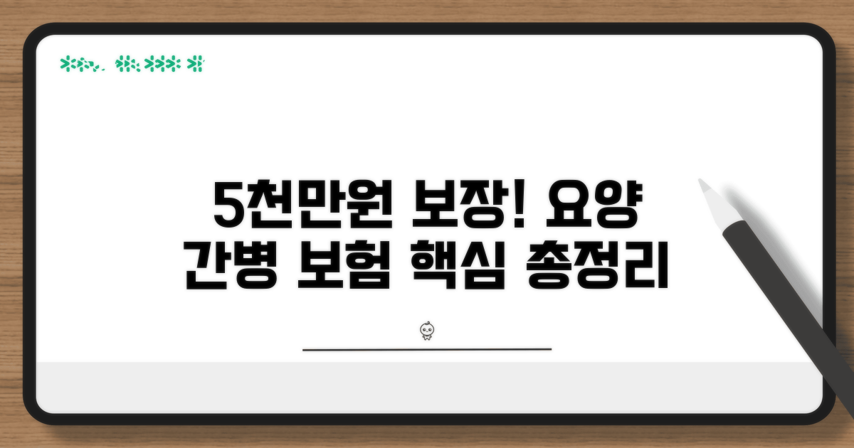 요양 간병 5천만원 보장 보험 핵심