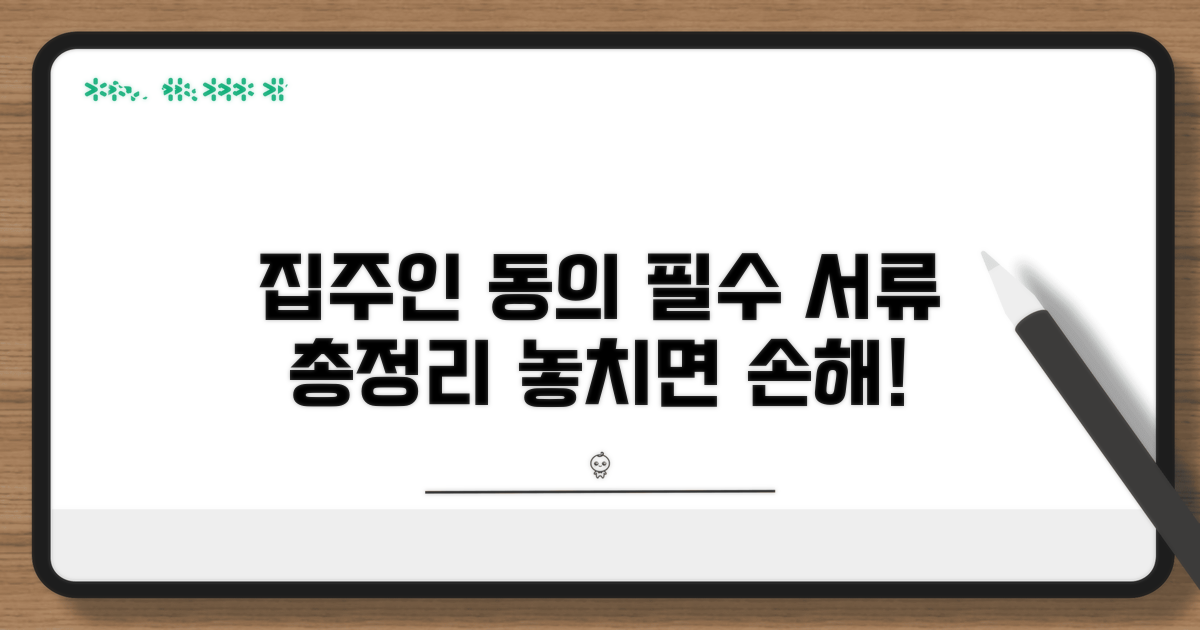 집주인 동의, 필요 서류 총정리