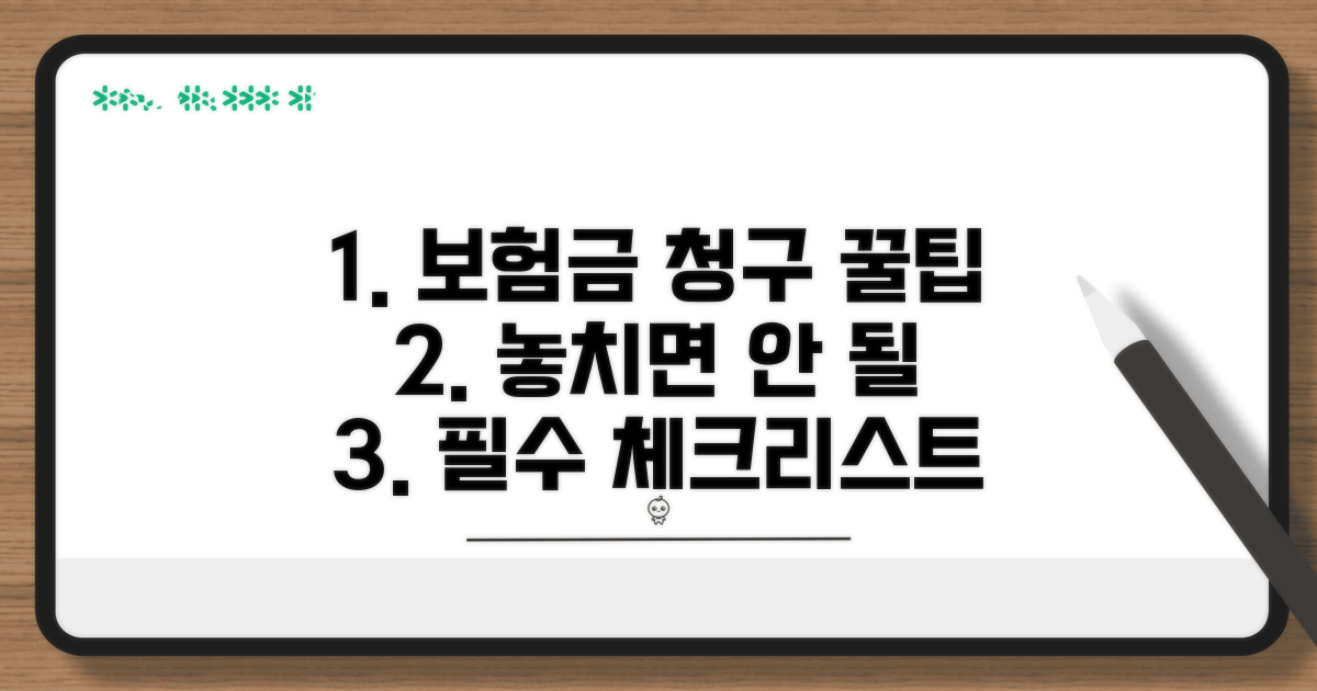 보험금 청구 노하우와 유의사항