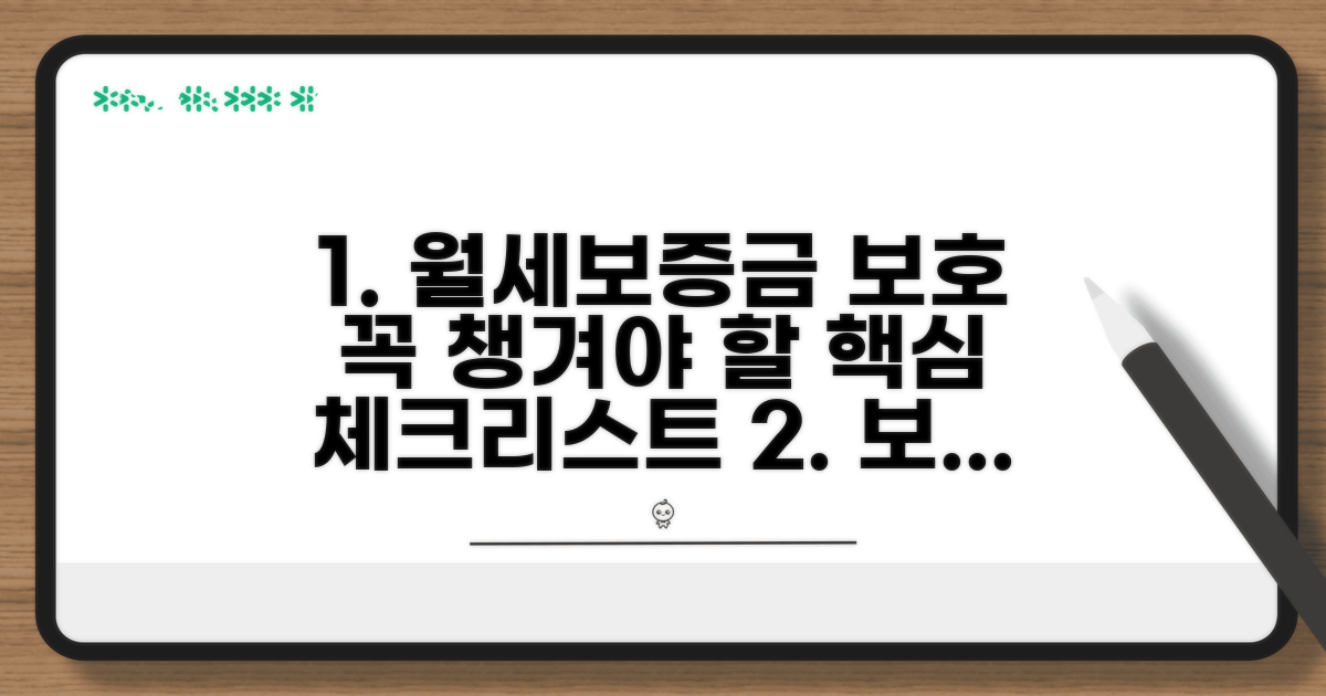 월세보증금보호, 챙겨야 할 핵심