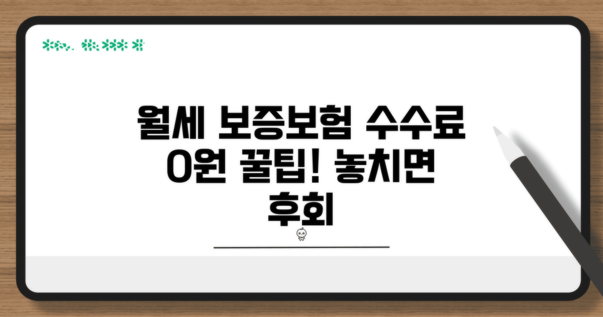 월세 보증보험 수수료 절약 팁