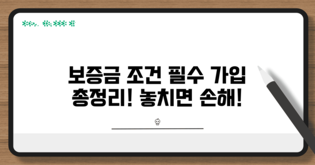 보증금 종류별 가입 조건 완전정리