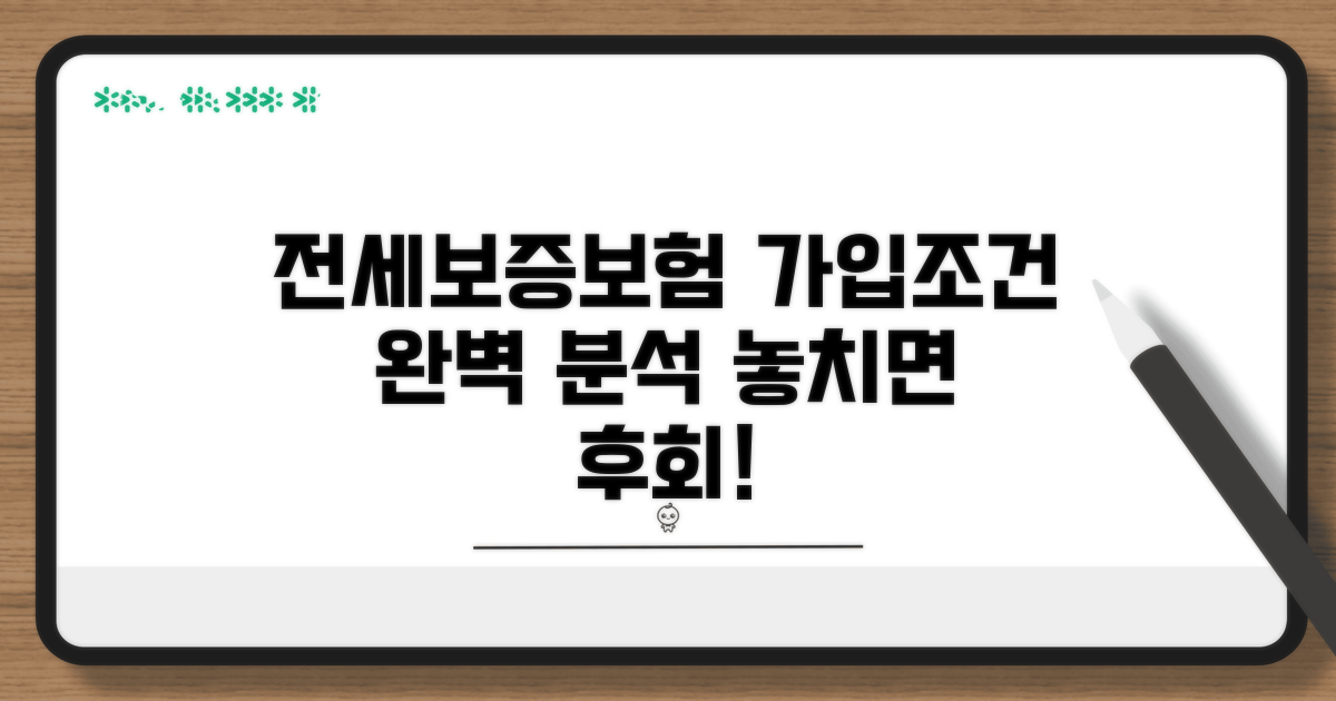 전세보증보험 가입조건 상세 분석
