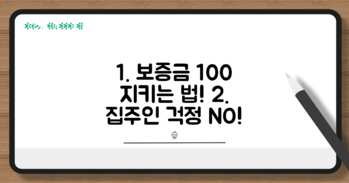 집주인 걱정 끝! 보증금 지키는 방법