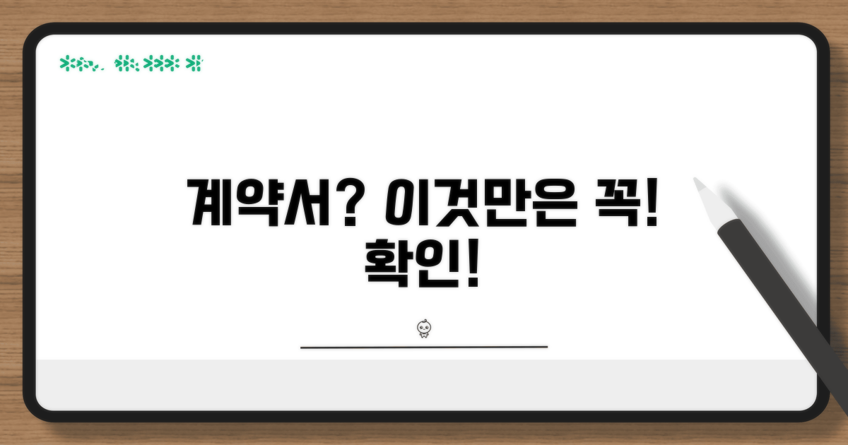 계약서 필수 확인 사항 총정리