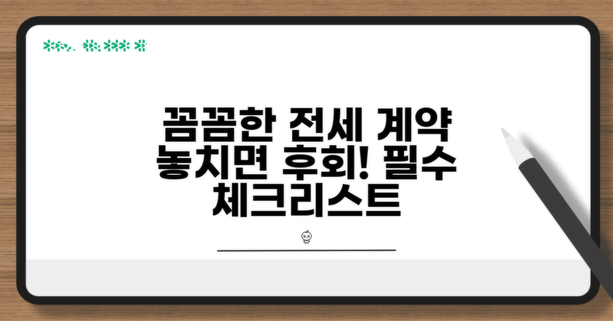 안전한 전세 계약을 위한 추가 팁