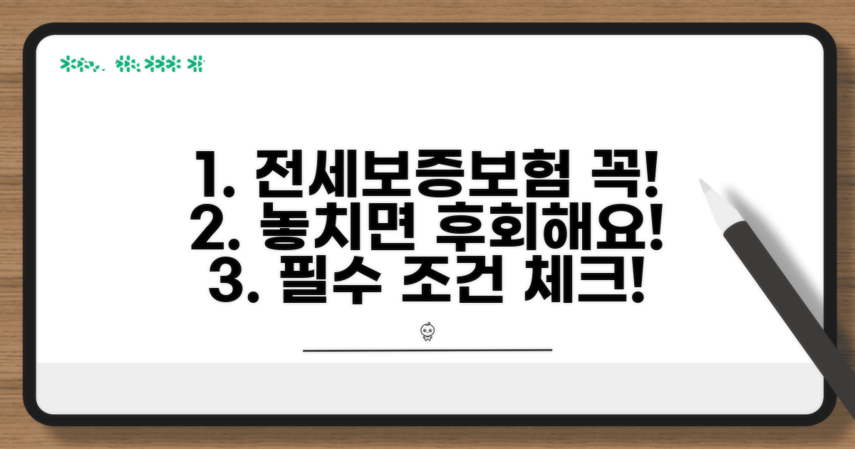 전세보증보험 가입, 꼭 알아야 할 조건