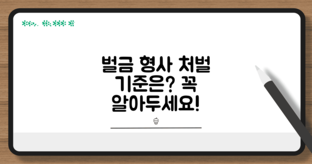 벌금 및 형사처벌 기준은?