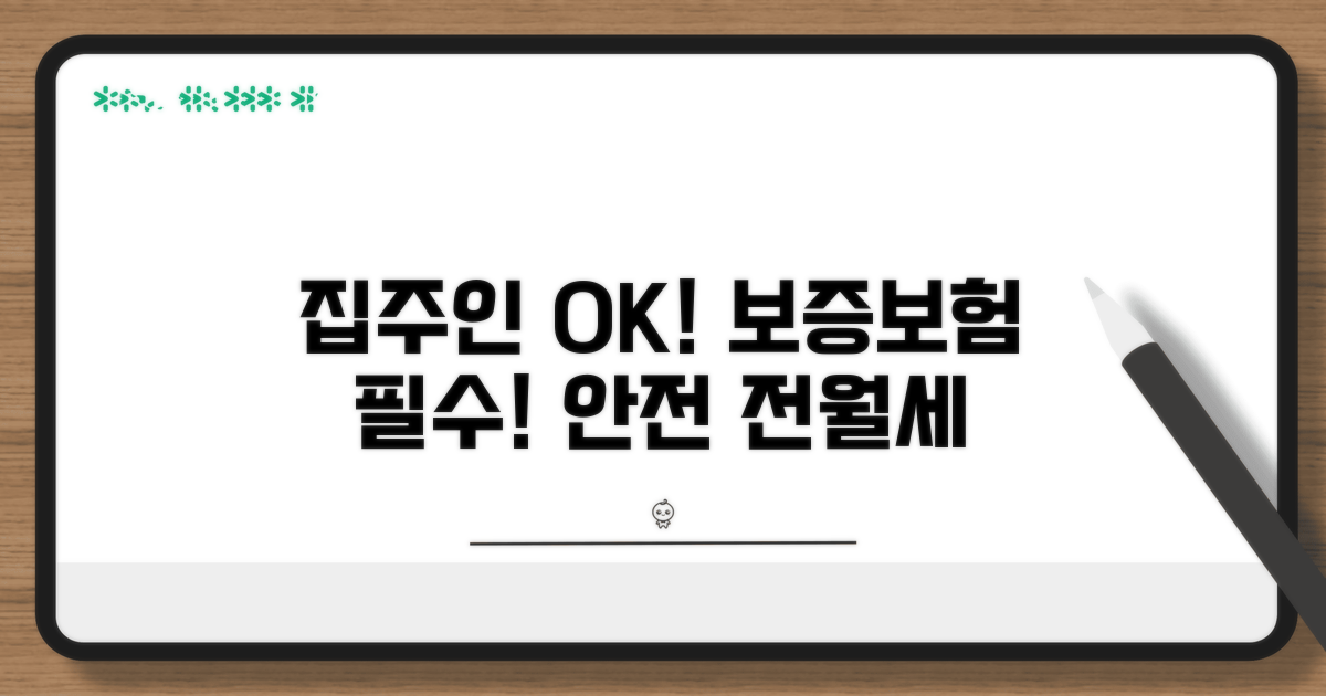 집주인 동의 및 보증보험 필수