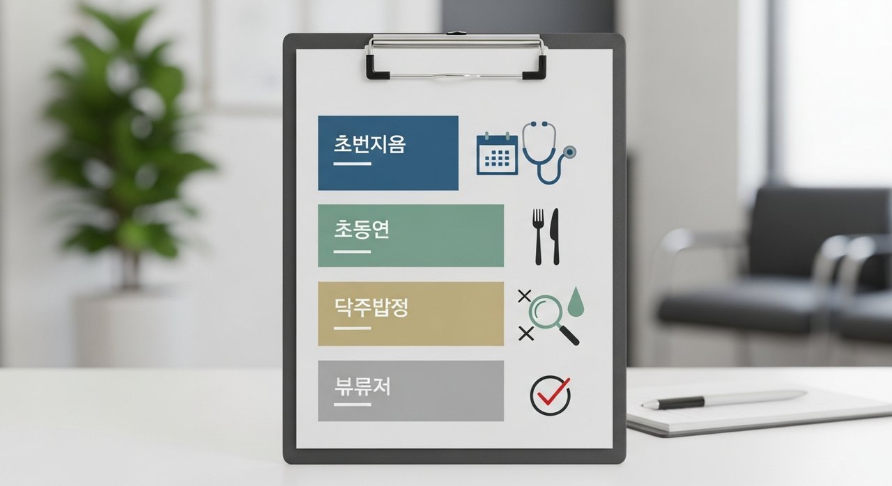 건강검진 체크리스트: 검진항목/주의사항/식사관리 + 결과확인 총정리
